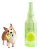 Dog Chew Toy with Snack Dispenser Water Bottle Dog Toy for Intellectual Stimulation Squeaky Water Bottle Dog for Pets