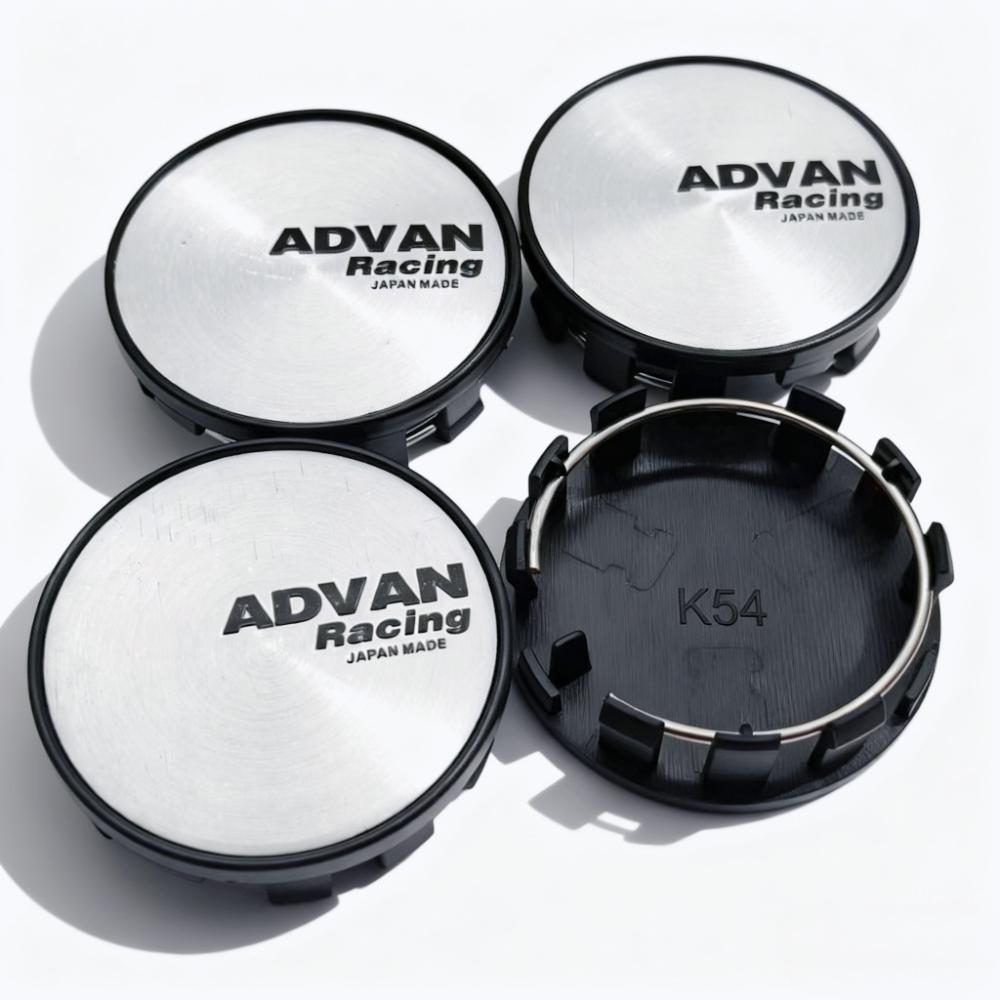 

4pcs ADVAN Racing Logo Emblem Car Wheel Center Caps O.D 54MM 50MM Wheels Hub Cap Rim Hubcaps Dust Cover Replace Car Accessories Advan Racing Badge&4pcs K54 Wheel Caps