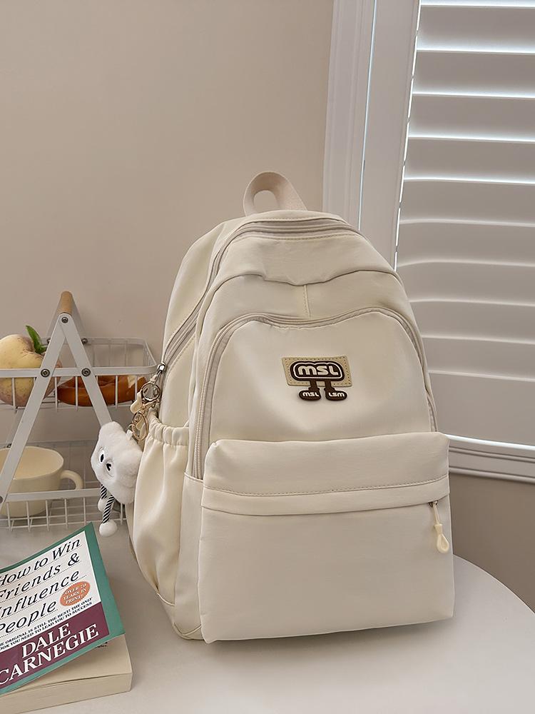 Schoolbag Japanese Simple Ins Niche Schoolbag Girls, Junior High School High School College Students Backpack Light Commuter Travel Backpack