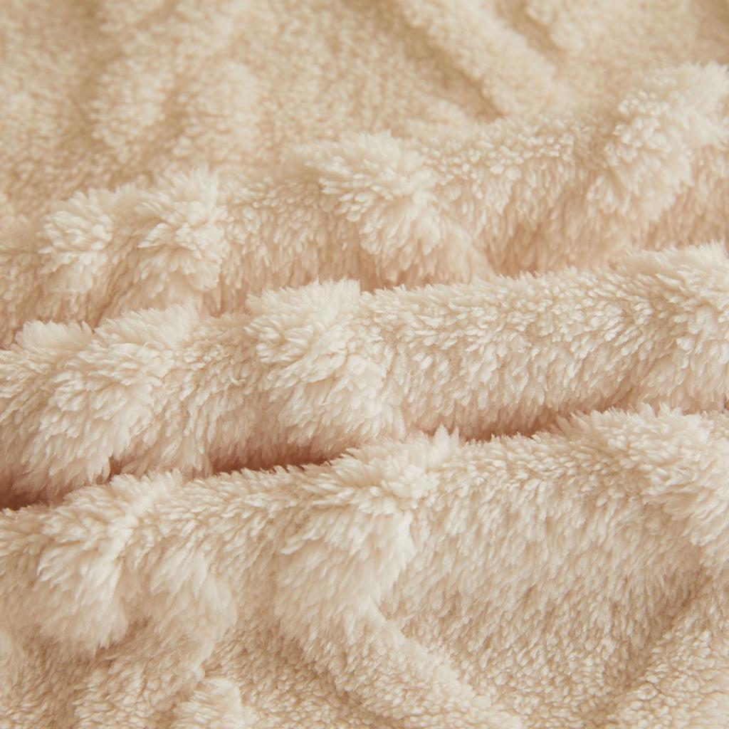 Tafu Velvet Thickened Jacquard Coral Fleece Blanket Flannel Blanket Cover Blanket Gift Air Conditioning Blanket