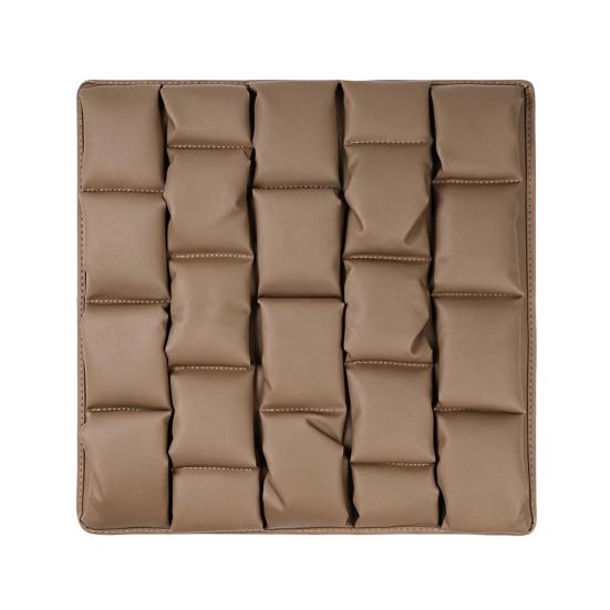 Car Seat Cushion Breathable Nappa Leather with Cloud Honeycomb Pressure-Reducing Comfort Design for All-Season Fit Multiple Colors