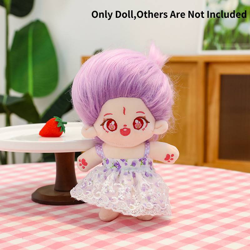 

Long Hair Mermaid Cotton Doll Cross Dressing Plush Toy Birthday Gift Decor Home Фіолетовий
