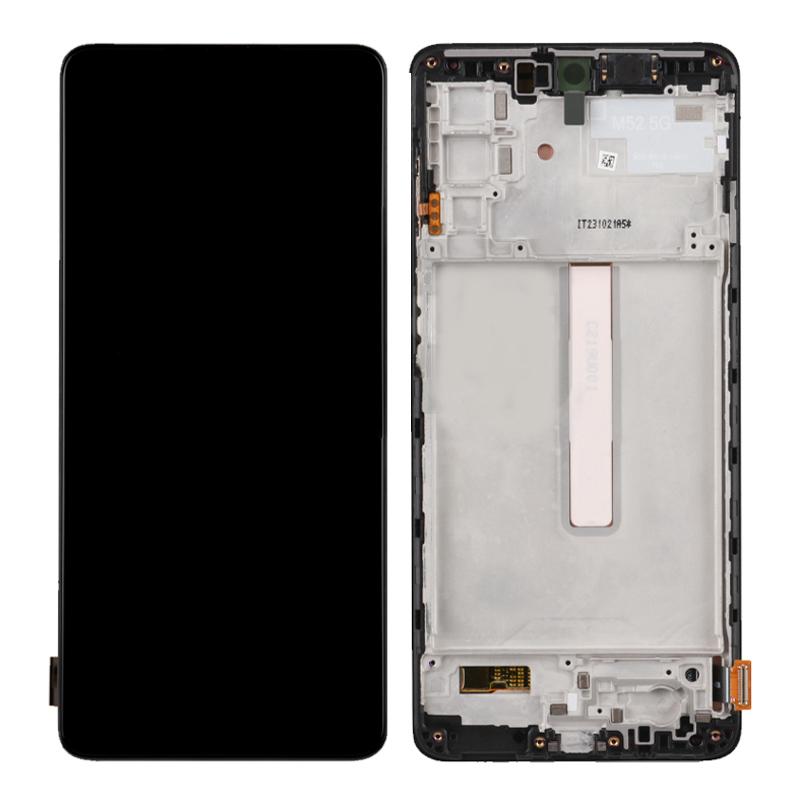 

For Samsung Galaxy M52 5G M526 Grade S OEM AMOLED Screen and Digitizer Assembly+Frame Part (without Logo) A