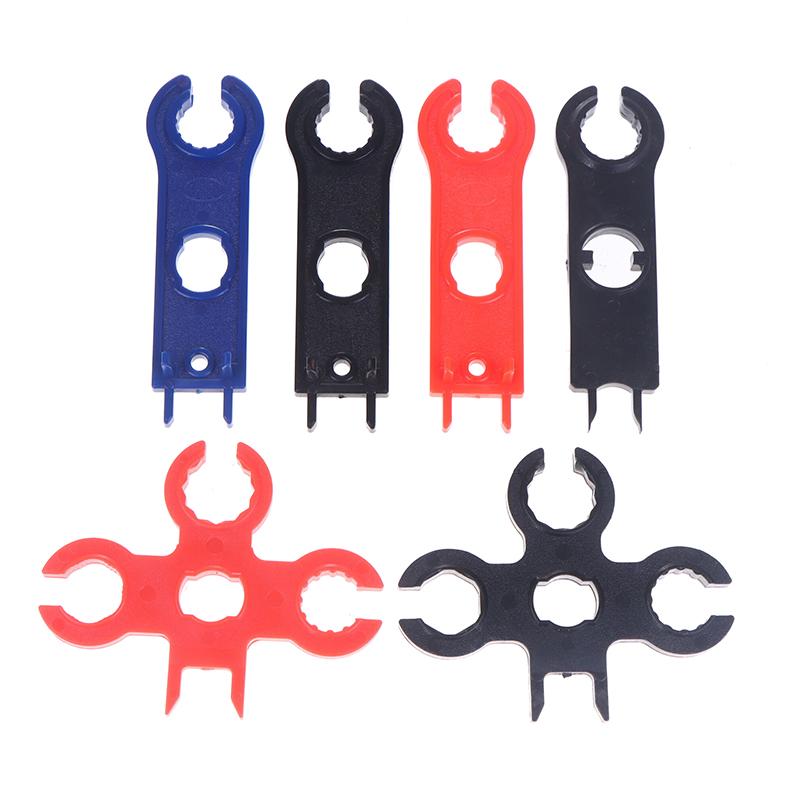 2Pcs Mc4 Solar Panel Connector Disconnect Tools Solar Connector Wrench Plastic Pocket Solar Connector Assembly Tools