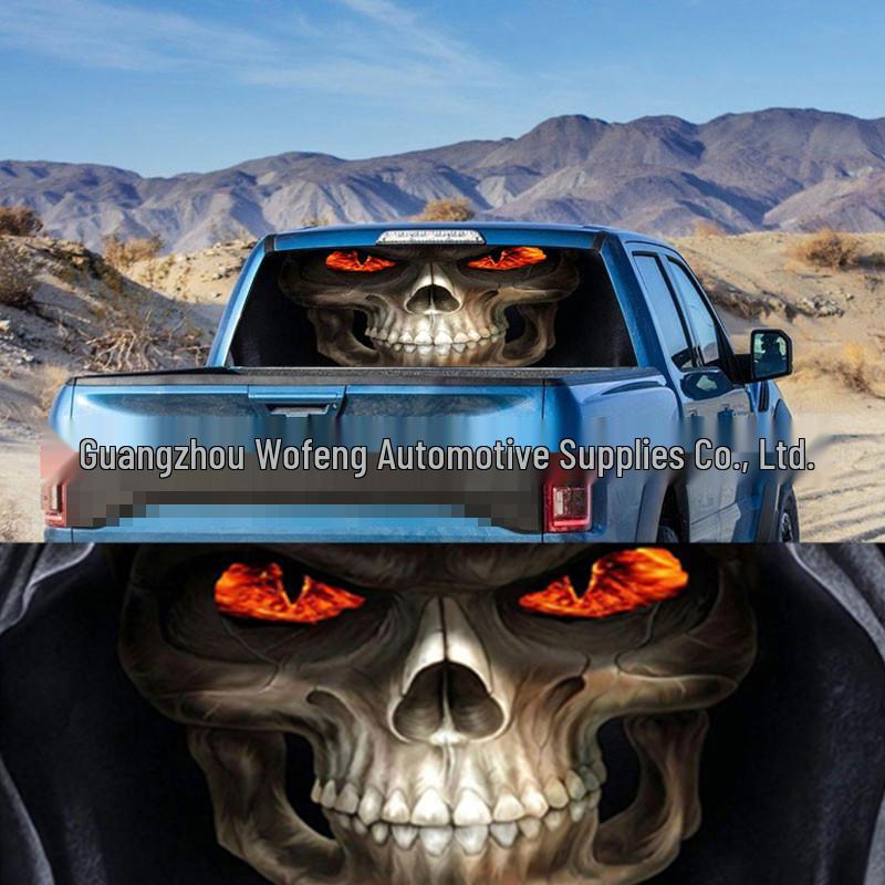 A110 Rear Window Reaper Skull Decal for SUV/Truck 135*36cm