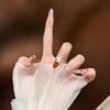Handmade Medium-Long Cute Cat Cartoon Nail Stickers - Reusable False Nail Tips