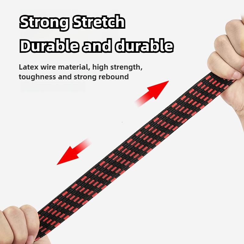Bicycle Luggage Rope Mountain Bike Elastic Straps Cord Hooks Strong Elasticity Convenient To Carry Outdoor Tensioning Belts
