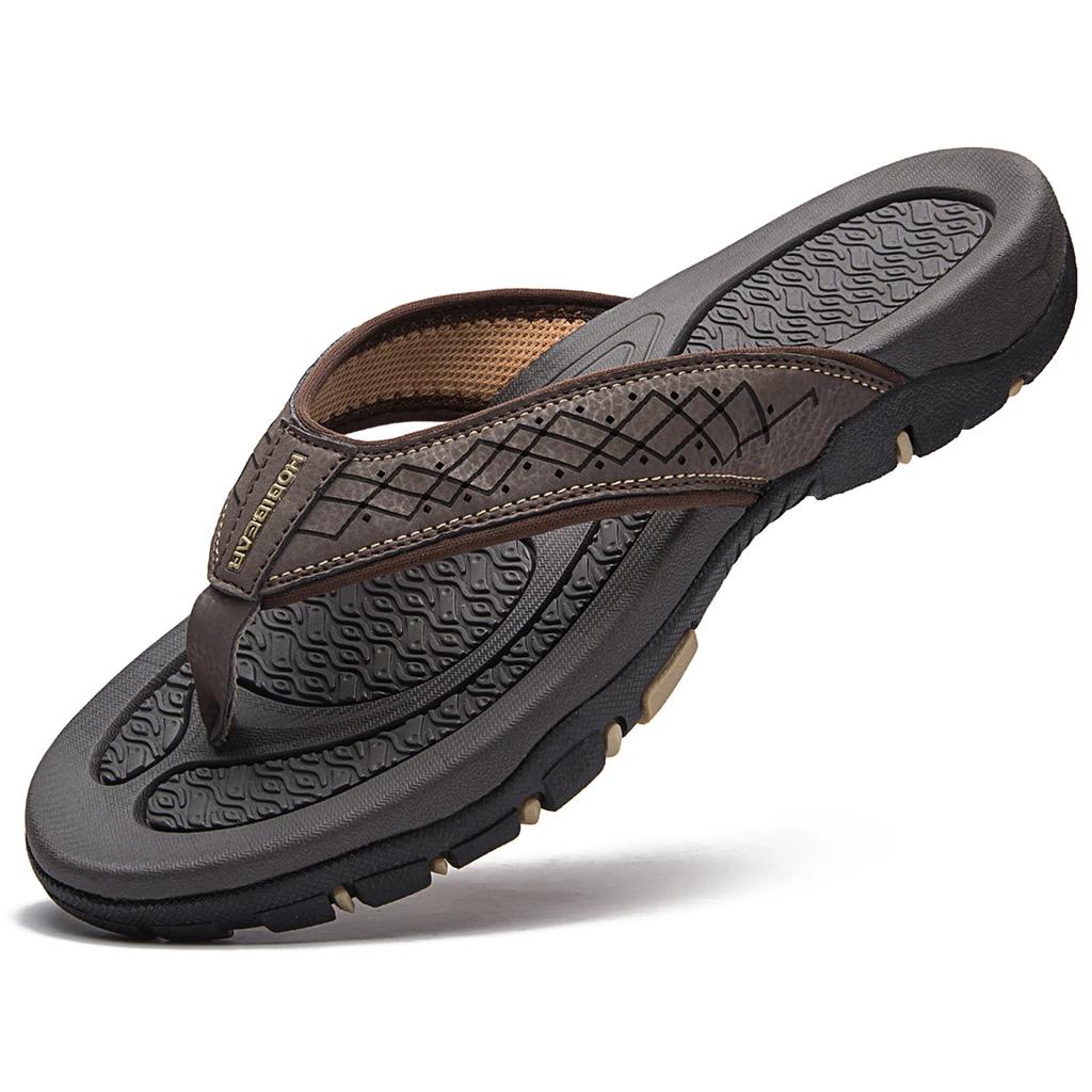 Fashion Men Flip Flops Beach Sandals Summer Man Shoes Flat Non Slip Fashion Designer Slippers Rubber Casual Shoe Zapatos 2025