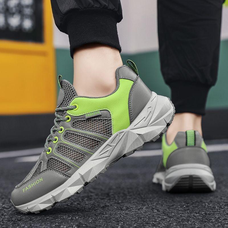 Breathable Mesh Upper Hollow Thick Platform Man Casual Sneaker Gym Cheap Liquidation Low Price Jogging Wide Sports Shoes for Men