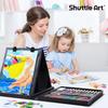 Shuttle Art Art Set with Colored Solid Coloring Watercolor Pencil Palette and Portable Storage Portable Educational Gift for Preschool and Elementary