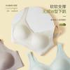 Traceless Latex Underwear Women's Steel-free Ring Small Breasts Gather and Close Secondary Breasts Anti-sagging Sports Bra Bra Summer Thin