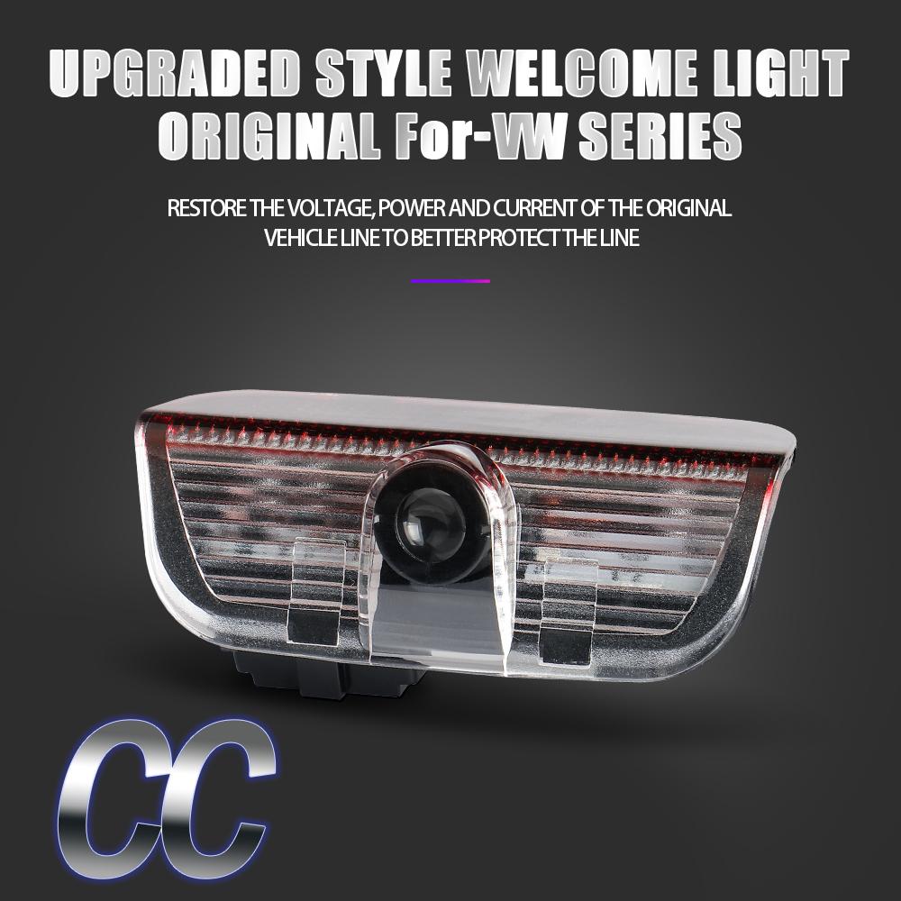 2026 Hot For VOLKSWAGEN VW Car Door Wireless Welcome Lamp For Volkswagen VW New Passat Touareg 2011 Tiguan Golf 2010 Touran PHID