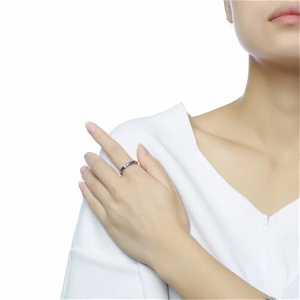 Fashion Wedding Jewelry Bands for Couples Black Stainless Steel Rings for Women Men Boy Girl Party Accessories Wholesale