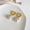 Imitation Perlen Anhänger Creolen für Damen Schmuck Zubehör High-End Vielseitige Ohrschleifen