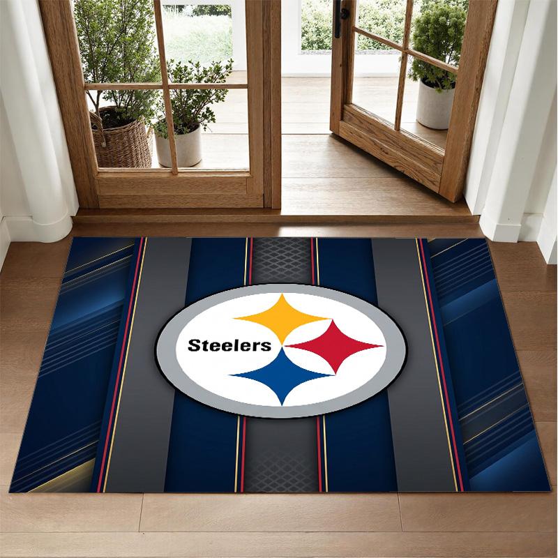 Pittsburgh Steelers Design Kristalfluweel Tapijt Zacht Decoratief Matje voor Slaapkamer Entree