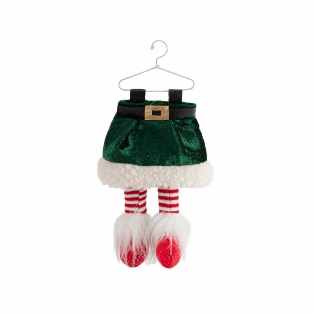 

Милые елочные украшения, подвесные праздничные подвески, забавные рождественские подвески в виде ножек, для подарков зелёный