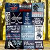 Hockey Passion Lifestyle Sports Quotes Design Customizable Outdoor Blanket Customize Text Durable Comfort Perfect For Picnics Outdoor Travel And