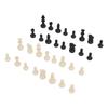 Chess Pieces Only PS Plastic Replacement   Chessmen Figurine Pieces 49mm Height King for Party Relaxing(Black White )