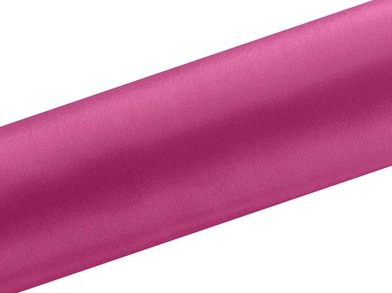 Smooth Satin Table Runner Decoration Fuchsia 0 16 X 9M