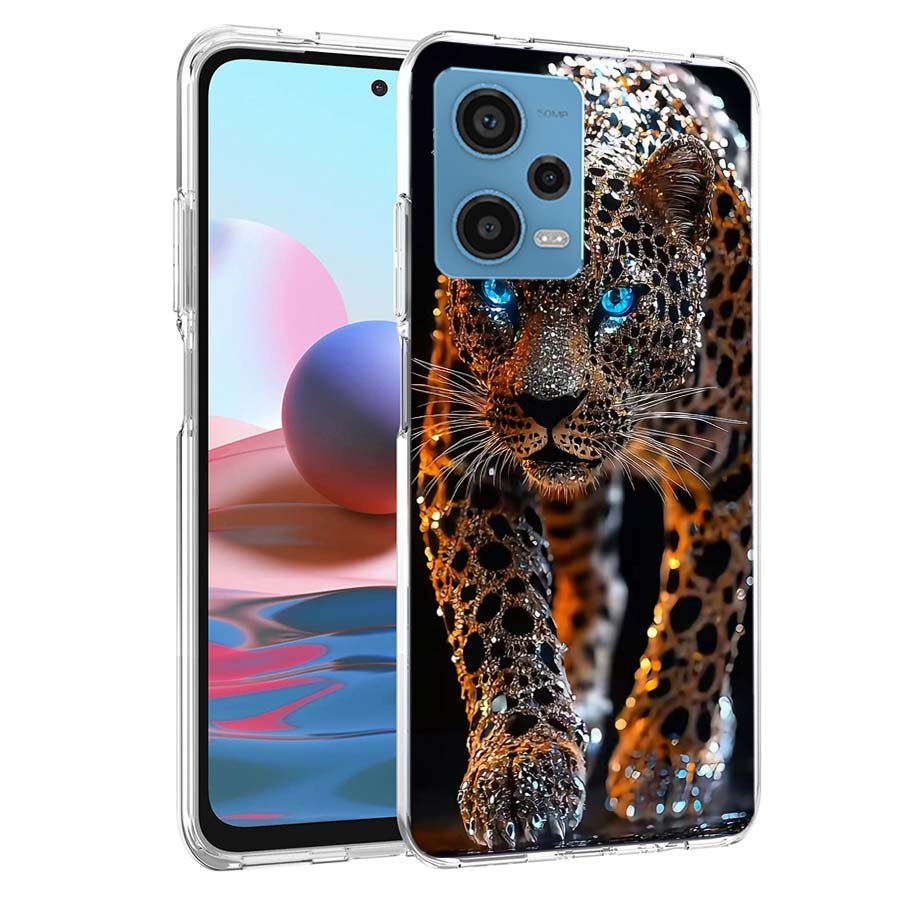 

Чехол для телефона с принтом гепарда и бриллиантами-иллюзиями для Redmi Note 13 12 14 15 Pro Plus 13R 11 11T 11E 11S 10 Pro 10S 9 9S Чехол Cell Cl Redmi Note 10(10S)4G