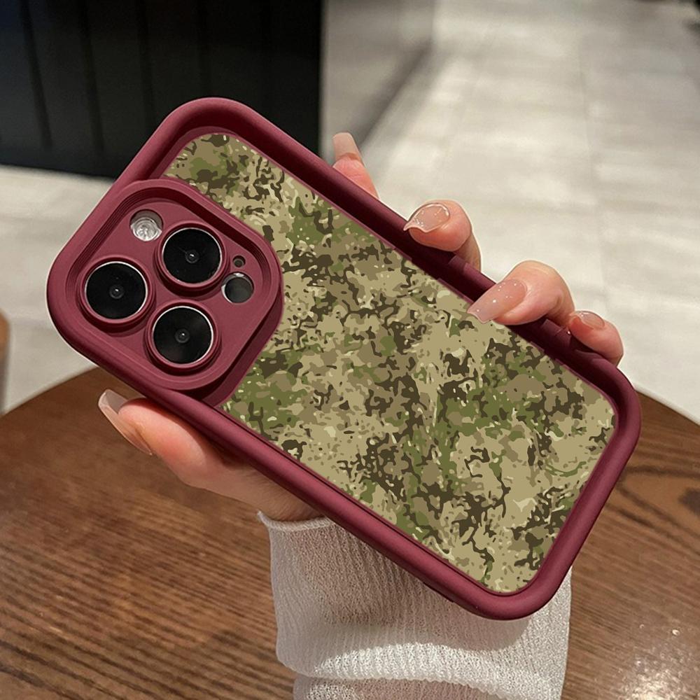 LZ6 Camouflage Camo Design Silicone Phone Case for Xiaomi 11 Lite 5G 14T Redmi 14C 13C A3 Note 12 11 9 10 13 Pro Plus Shockproof Back Cover