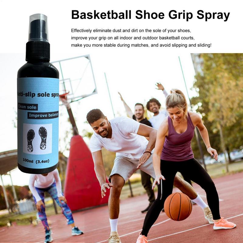100ml Basketball Shoes Grip Spray Protect Soles Anti-Slip Sole Spray Basketball Shoe Sole Spray Sole Enhancer Non-stick Shoe