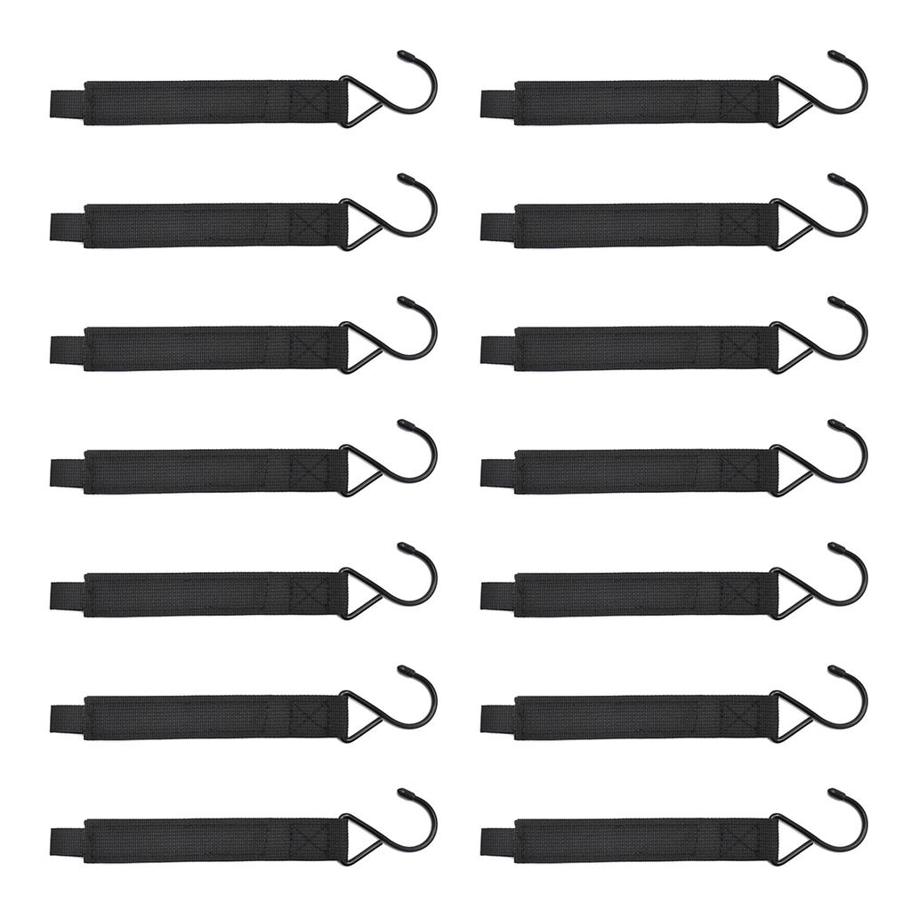14Pcs Ice Fishing Shelter Hook Metal Clothing Rack Blind Hooks Clothesline Outdoor Ice Fishing Accessories Shelter Hooks