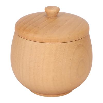Saures Jujube-Würzglas aus Holz, japanisches, sicheres, staubdichtes, klassisches Gewürzglas mit Klappdeckel für KitchenLog