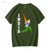 Indian Cricket Jersey India Team Lover Supporter T Shirt SweaT 16721 vintage Washed Casual Soft Stylish Slightly Unisex