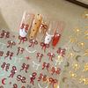 Embossed Bow & Star Moon Nail Stickers - Hot Stamping Decals for Nail Art Decoration