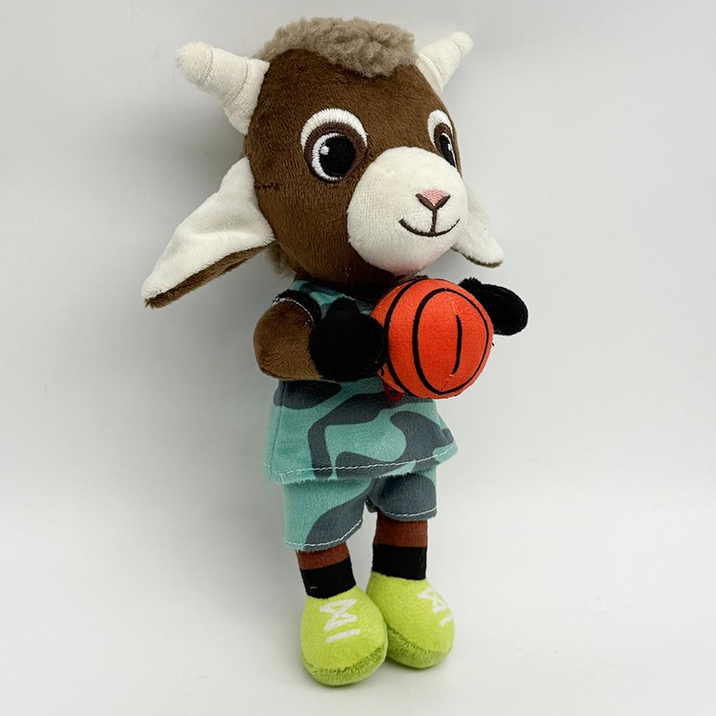 New 24Cm Movie Goat Bring Basketball Plush Toys Cute Cartoon Anime Movie Goat Doll Peripheral Stuffed Doll Birthday Gifts