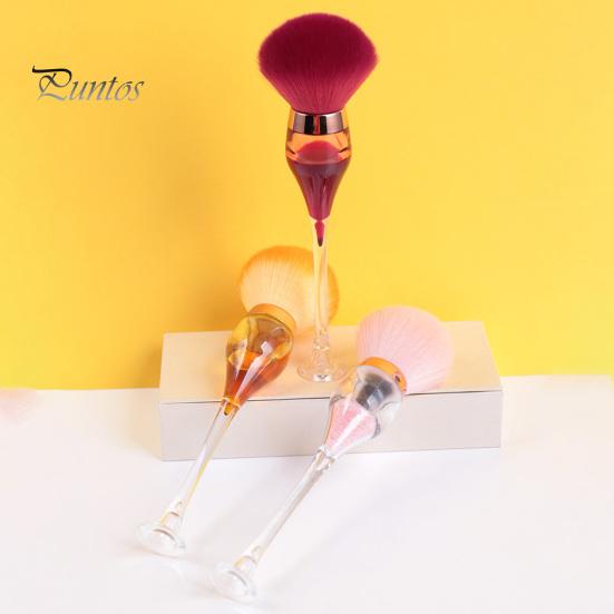 Nail Cleaner Brush Dust Wine Bottle Soft Shape Acrylic Art Powder Blusher Makeup for Salon