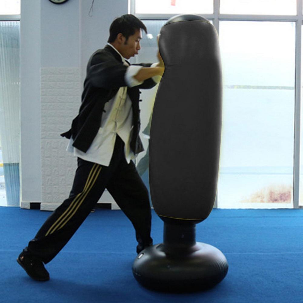 Freestanding Inflatable Boxing Bag 360° Rebound Punching Toy Home Training