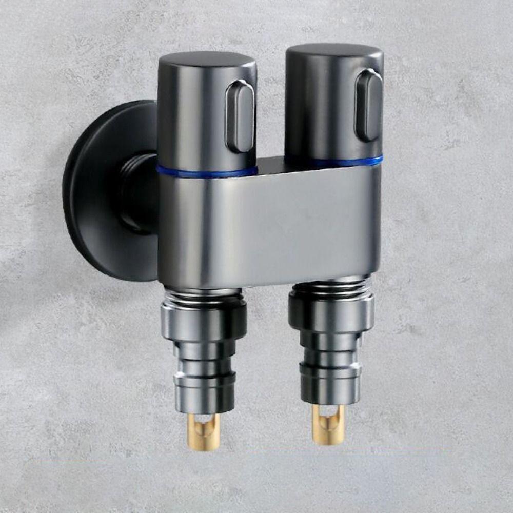 Automatic Water Stop Faucet Water Stop Valve Dual Control Toilet Triangle Valve  Laundry Room