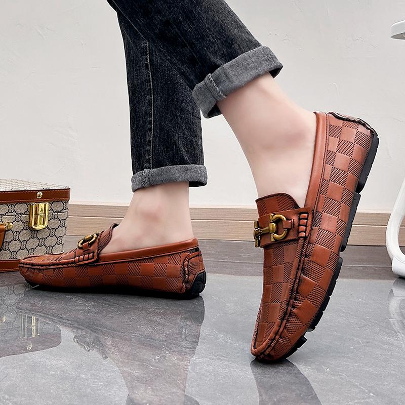Men’s Moccasins Penny Loafer Driving Shoes Comfort Leather Flats Casual Slip-ons Plus Size Color Shoes for Men