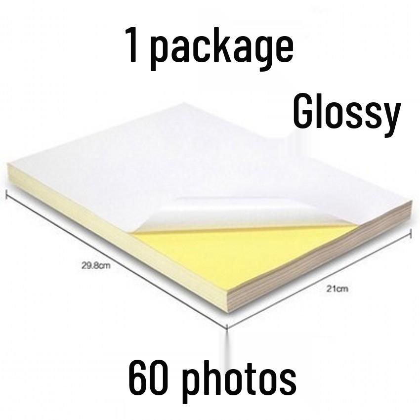 5-Pack A4 Matte & Glossy Self-Adhesive Label Sticker Paper with Free Shipping