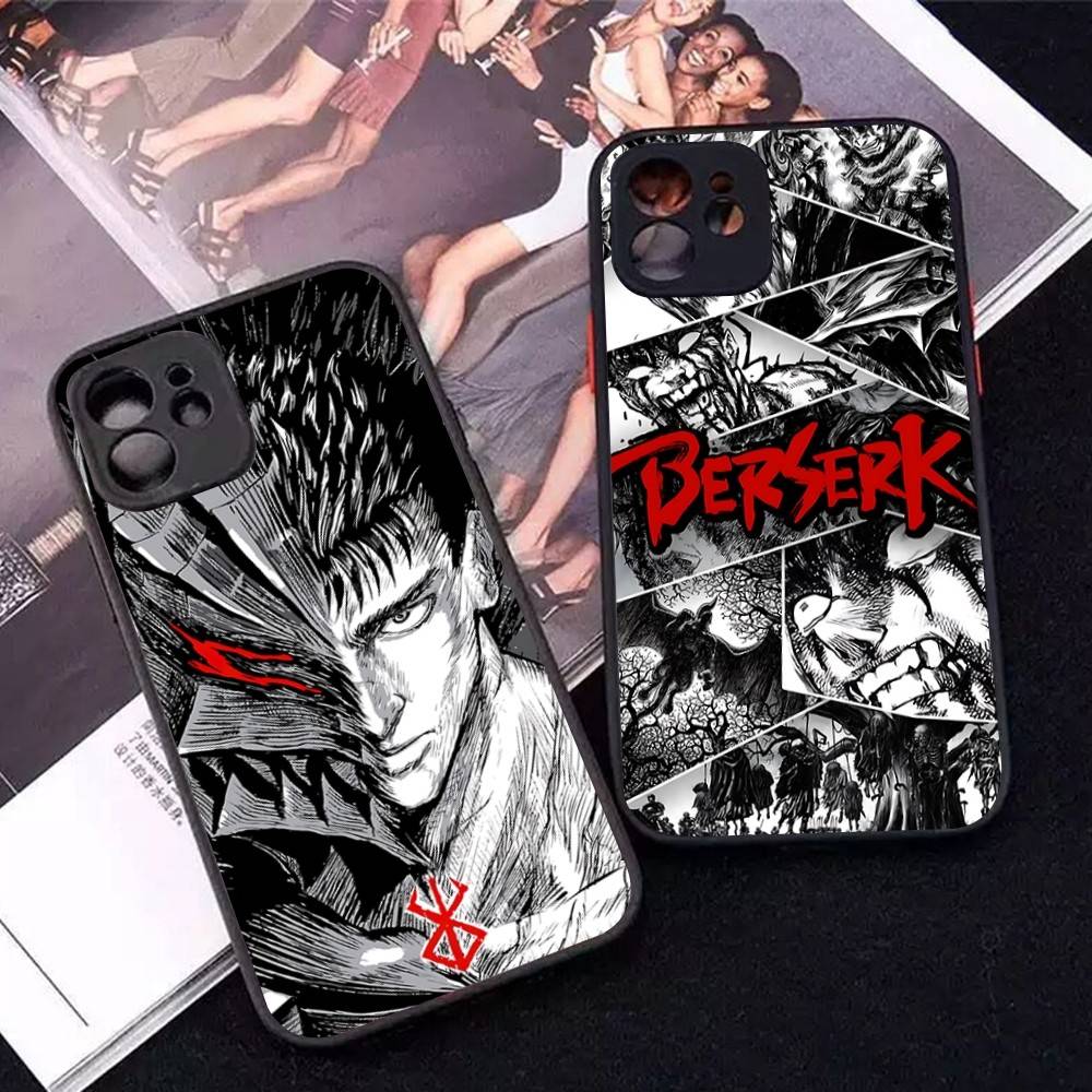 Berserk Guts Hot Anime Phone Case For IPhone 16 15 14 11 12 13 Pro Max Plus 12 XS Max Back Cover Matte Case