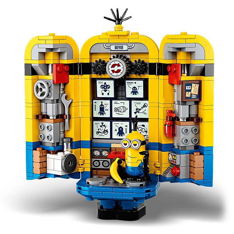 LEGO 75551 Brick-built Minions and their Lair Block Toys