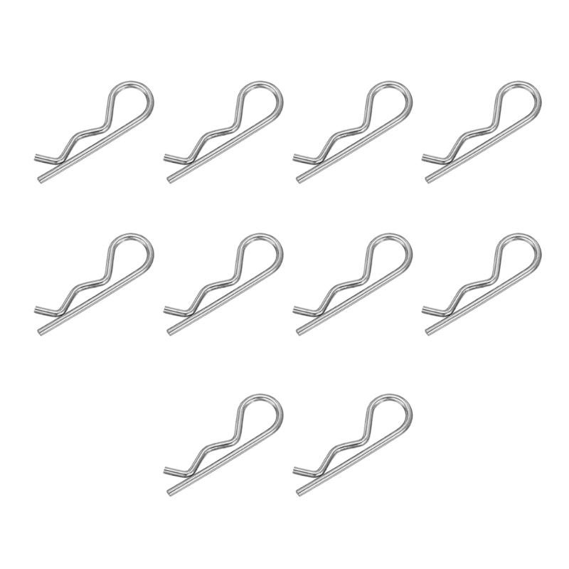 R Shaped Spring Cotter Pins Assortment Steel Hairpin Clips Boat Hardware Accessories for Long Service Hitch Pin Security