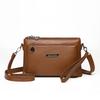 Middle-aged Mother Bag Female PU Messenger Bag Multi-layer Shoulder Bag