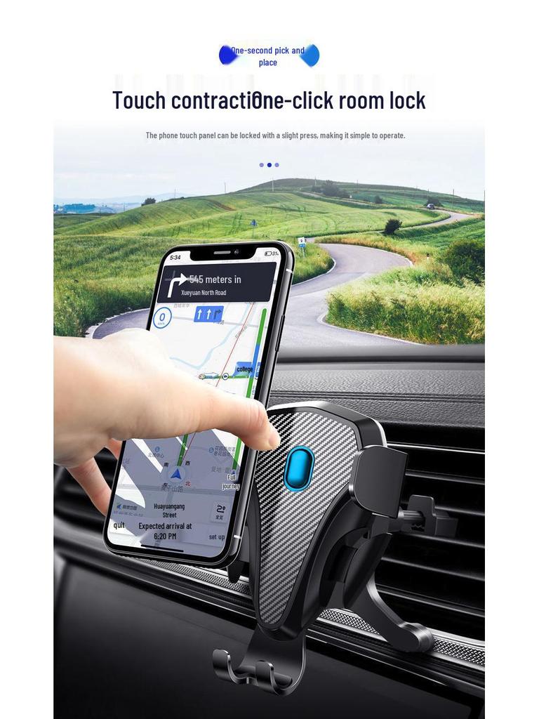 Suction Cup Car Phone Holder with Air Vent Mount