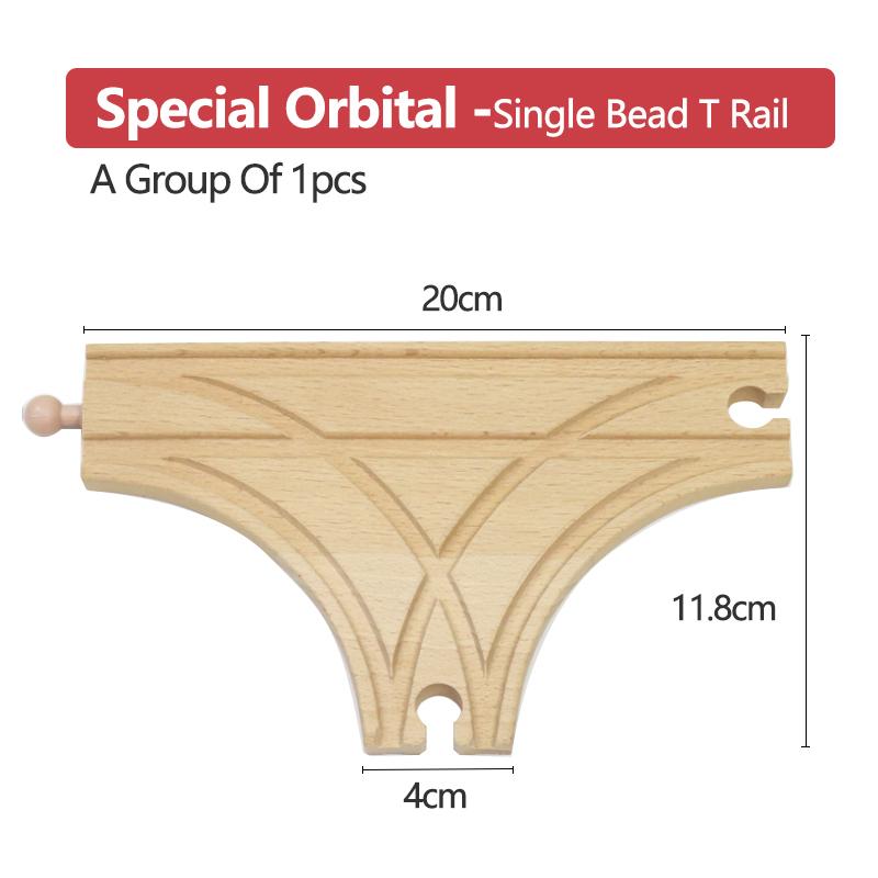 Wooden Small Track Train Toy Children's Set Magnetic Train Bulk Accessories Track K X Track Boy Birthday Toy Gift X10