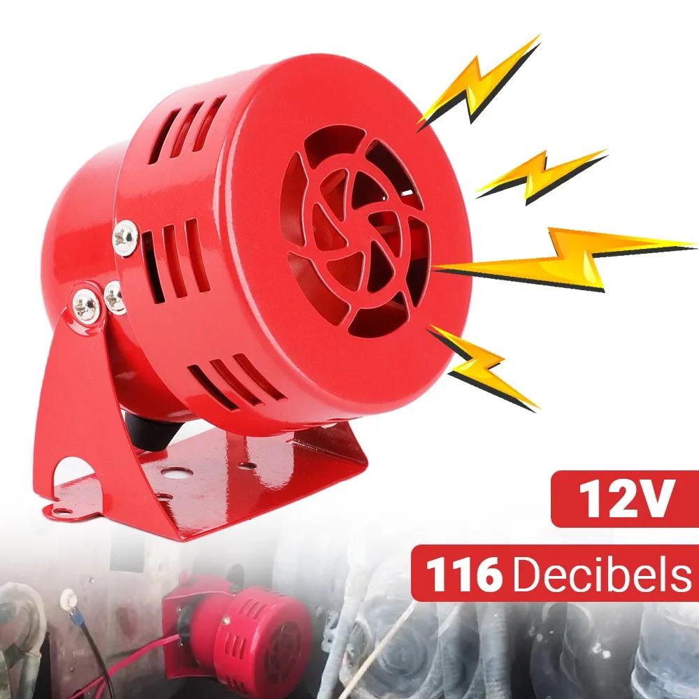 3 Tone Car Horn 12V Loud Sound Horn Fire Siren Horn Speaker Emergency Sound Amplifier Speaker for Most Cars Motorcycles 115DB