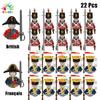 New Kids Toys Napoleonic Wars General Soldier Building Blocks Imperial Navy Mini Action Figures Toys For Kids Birthday Gifts
