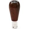 Wood Grain Gear Shifter Knob, Universal Car Gear Shift Manual Knobs Aluminum Alloy Stick Shift Handle with 3 Threaded Adapters M8 M10 M12, Style A