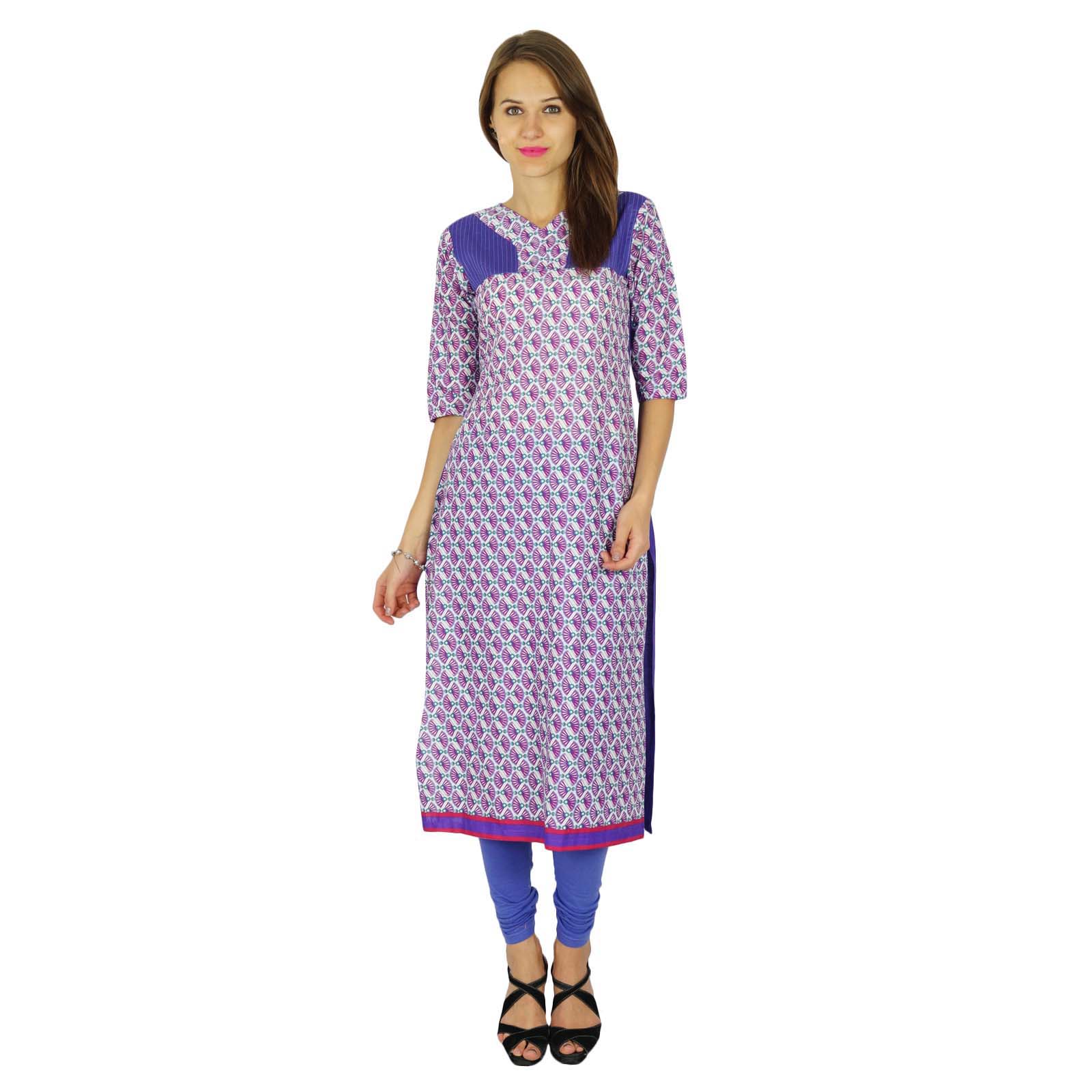 

Phagun Indian Ethnic Kurti Cotton Designer Bollywood Kurta Women Tunic Dress 6 off білий колір