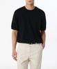 MUSINSA STANDARD Washable Supima Cotton Crew Neck Short Sleeve Knit [Black]