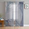Marble Texture Sheer Curtains for Living Room Decoration Window Curtains for Kitchen Tulle Voile Organza Curtains