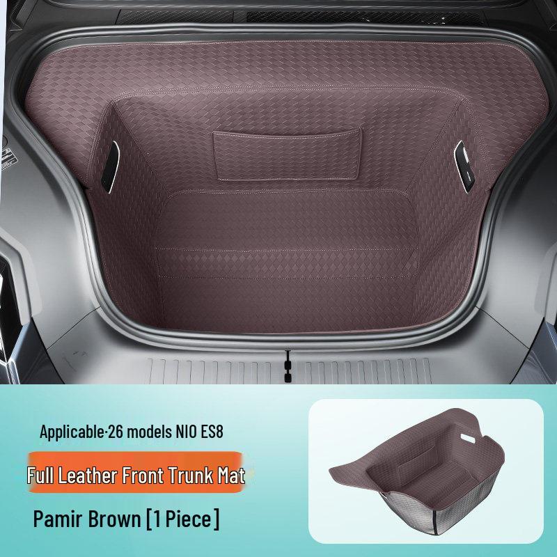 NIO ES8 Front & Rear Trunk Mat: Full-Coverage Leather Protection for 26 Models