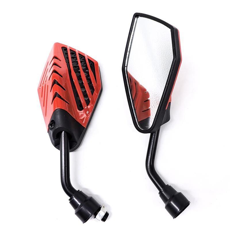 

Универсальная пара мотоциклов, зеркало заднего вида с резьбой 10 мм для Honda Shadow Vt750 Vt1100 LC135 Kawasaki VERSYS 650 ER6N YAMAHA Y15/LC135 красный